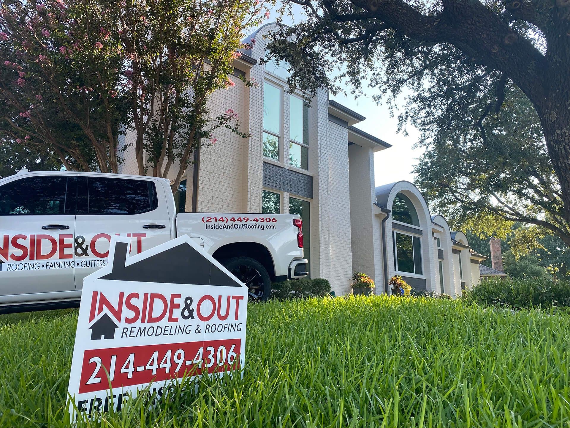 Sign in front of house