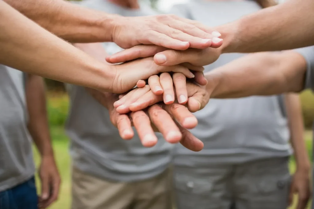 hands on hands
