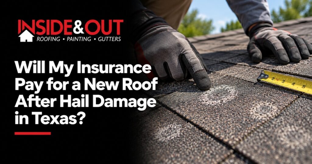Inside & Out Roofing guide: Will My Insurance Pay for a New Roof After Hail Damage in Texas?