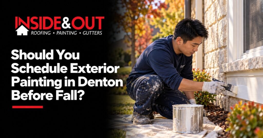 Inside & Out Roofing guide: Should You Schedule Exterior Painting in Denton Before Fall?