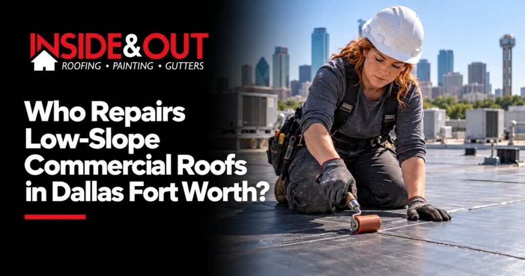 Inside & Out Roofing guide: Who Repairs Low-Slope Commercial Roofs in Dallas Fort Worth?